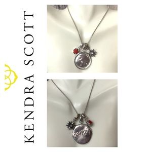 💓🐘🐘 Kendra Scott Rhodium Plated “Cancer” Charm Necklace
